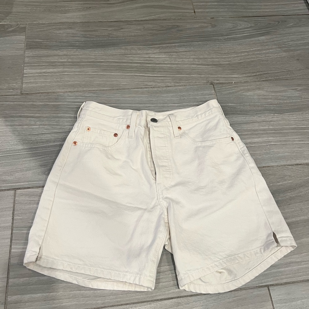 Levi's White Jean Shorts for Women